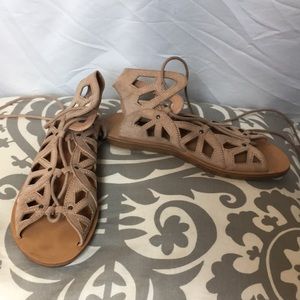 Gladiator lace up sandals